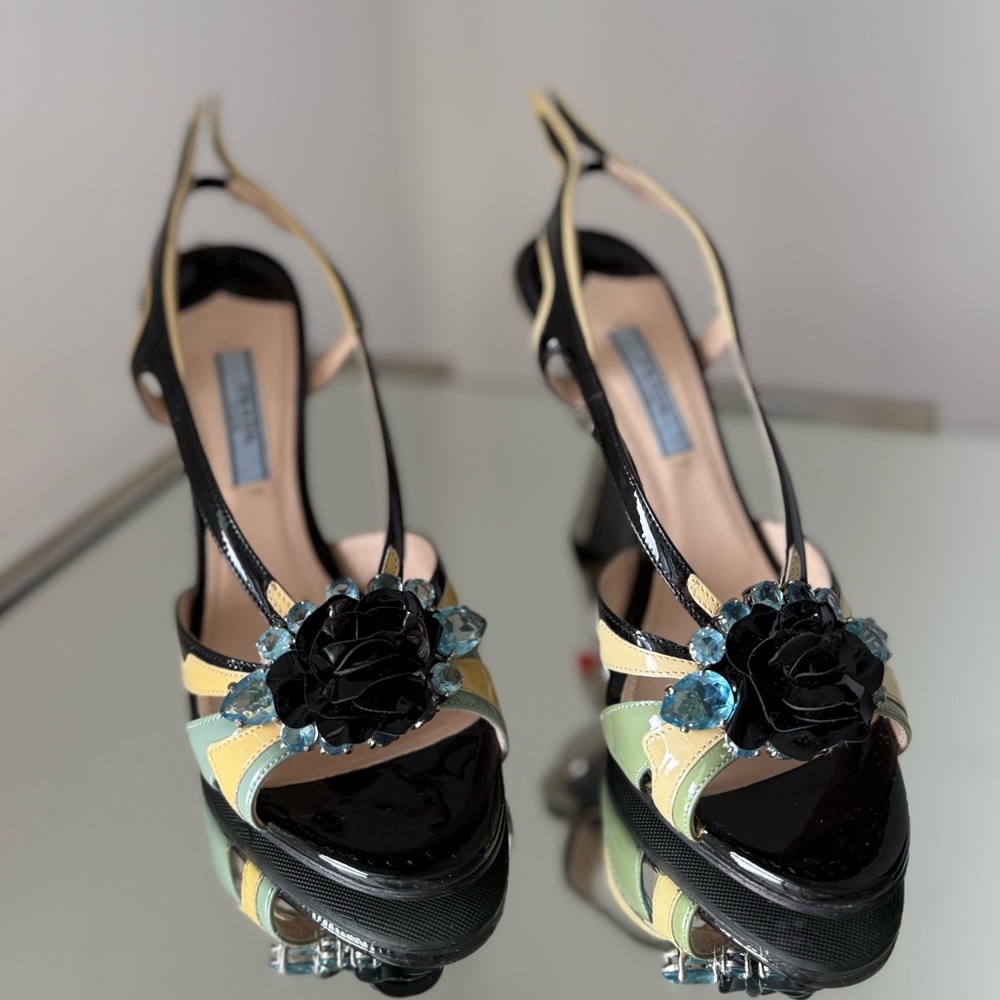 Like new Prada Cadillac Rod Heels Hot Rod Flame 37 - Picture 6 of 17